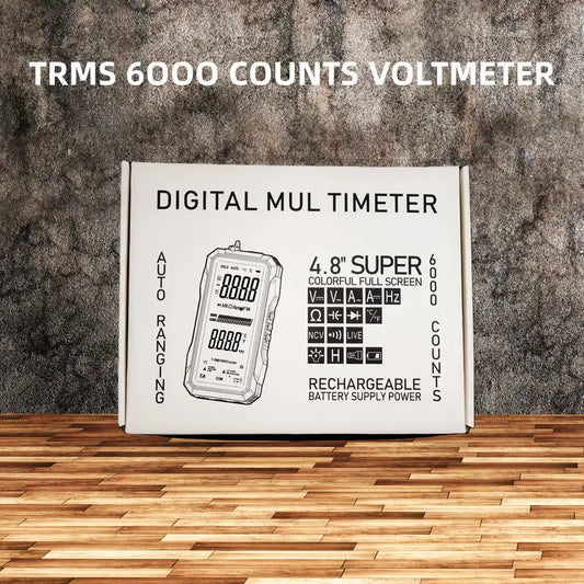 Fully Automatic True RMS 6000-Count Digital Voltmeter – Reliable for Home, Auto & Industrial
