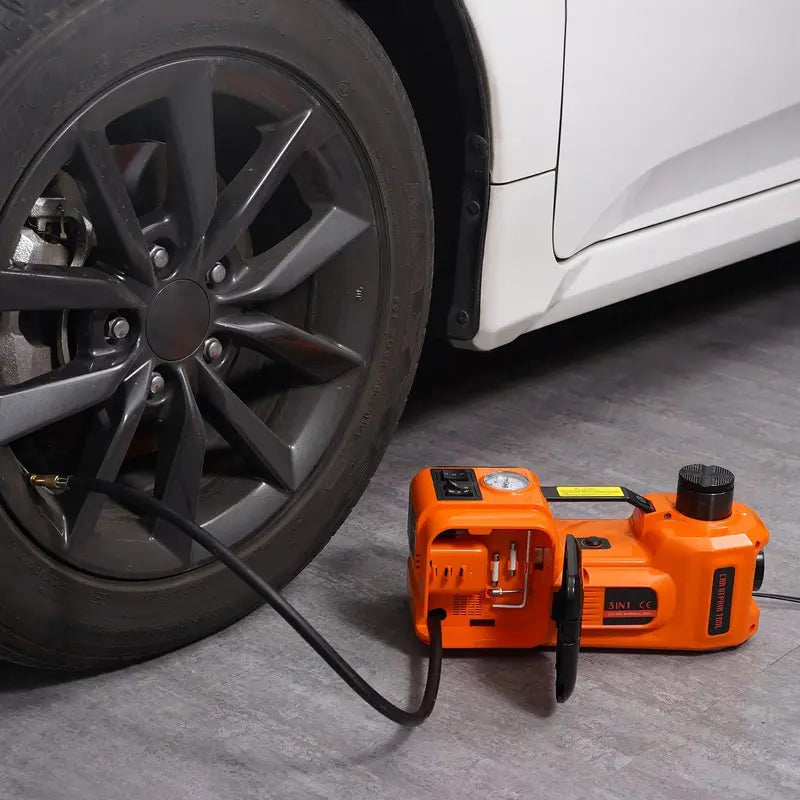 VEVOR Electric Car Jack Set – 5T/11023 LBS Hydraulic Jack + Impact Wrench + Air Pump + LED Light, Portable Tire Lift for SUV Truck – TikTokShopBlackFriday